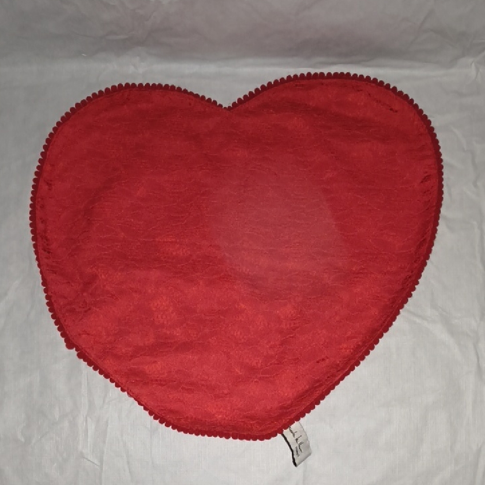 Red Heart-Shaped Placemat